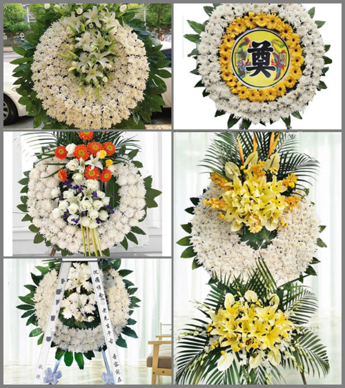 福建龙岩永定区抚市镇五联村花圈速递